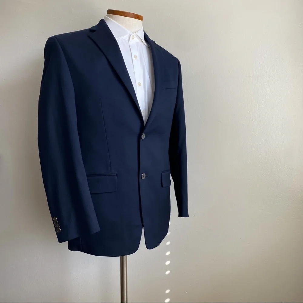 Michael Kors Men’s Navy Sport Coat Blazer Jacket Corporate Formal Wedding 38R